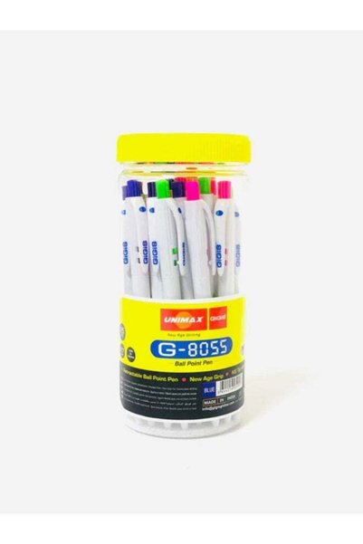 Generic UNIMAX GIGIS -8055 BALL POINT PEN BLUE 0.7MM 25 PCS