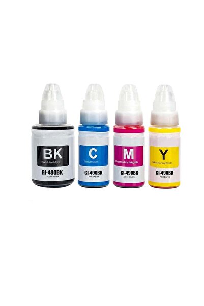 Generic Pack of 4 GI-490 Ink Cartridge Set, Compatible with Canon GI-490 PIXM...