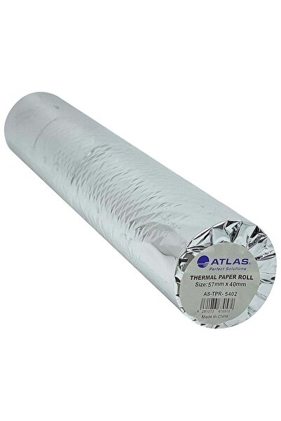 Generic Atlas Thermal Paper Rolls for (57x40mm, White)- Pack of 4 Rolls