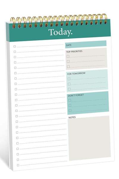Generic Goldpei To-Do List Notepad - Undated Daily Planner with 52 Tear-Off S...