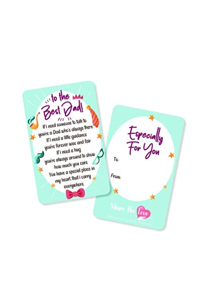 Generic Blue Printed Father'S Day Card