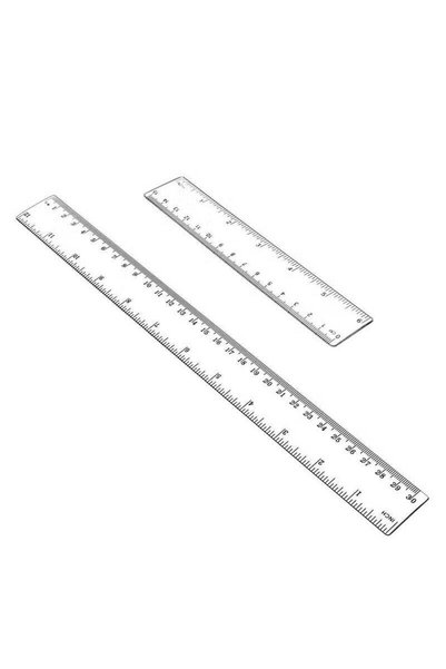 Generic Plastic Ruler, 2 Pack Plastic Ruler Straight Ruler Clear See Through ...
