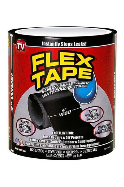 Generic Strong Rubberized Waterproof Tape 4 inch x 5 feet Black