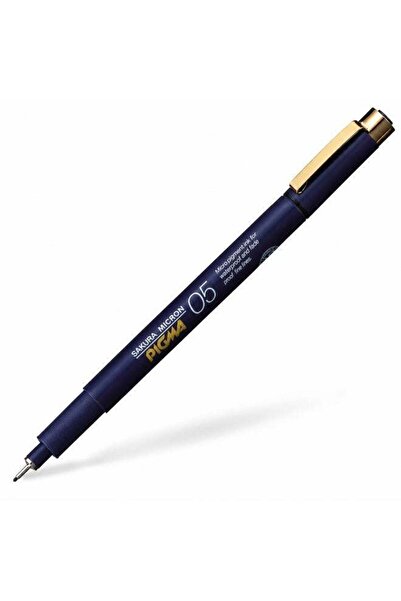 Generic SAKURA Pigma Fineliner Pen ESDK05#49, 0.5 mm, Black, Pigment Ink, 1 p...