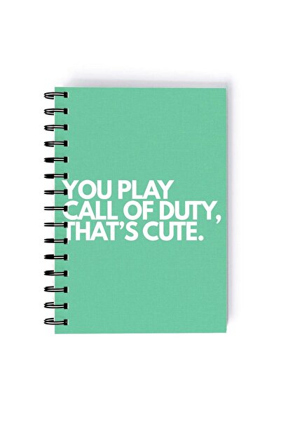 Generic Spiral A5 Notebook Gamer Design Typography Call of Duty Sarcasm Aesth...