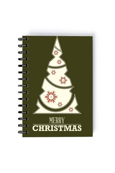 Generic Spiral A5 Notebook Gift Christmas Green Tree