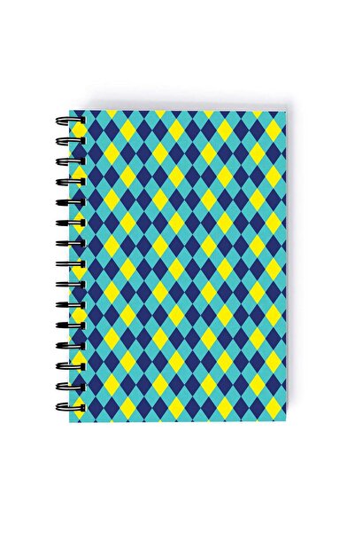 Generic Spiral A5 Notebook Arabic Geometry Pattern Green Aesthetics