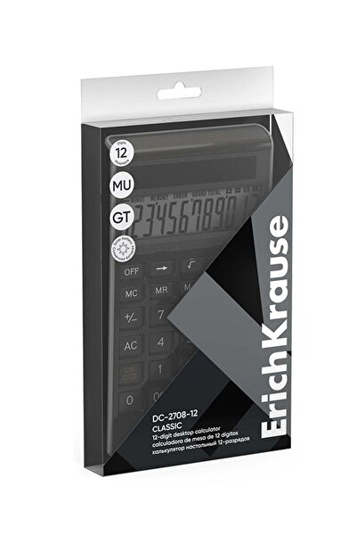 Generic Classic Desktop Calculator With 12 Digit Display And Dual Power Black...