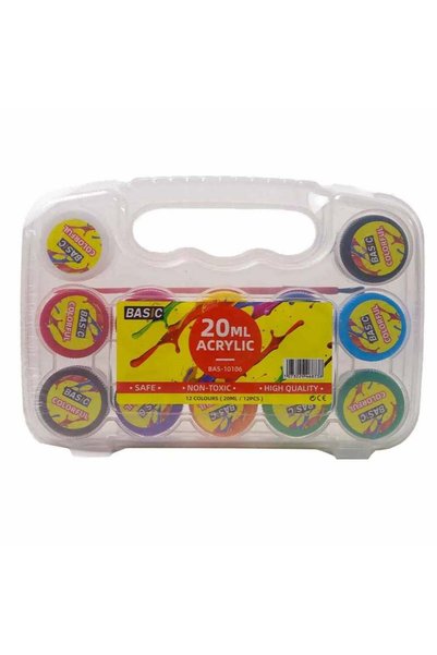 Generic Basic Bas -10106, 20ML 12 Acrylic colors
