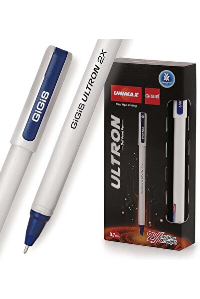 Generic GiGiS Ultron 2X Ball Pen 12-Pieces, 0.7 mm Tip Size Ballpen, Blue