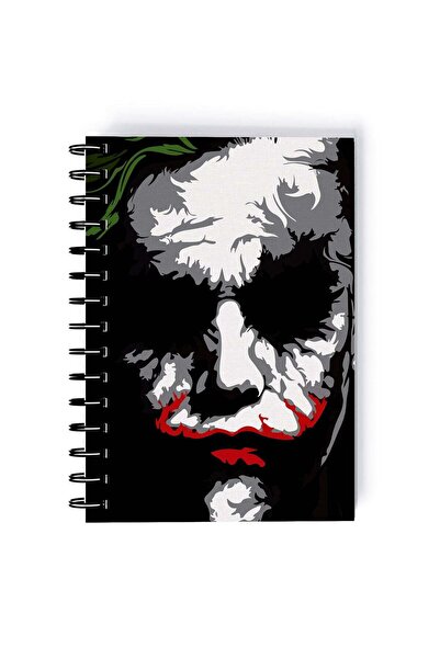 Generic Spiral A5 Notebook Heath Ledger Scene Joker Comic Book Series Neon Ae...