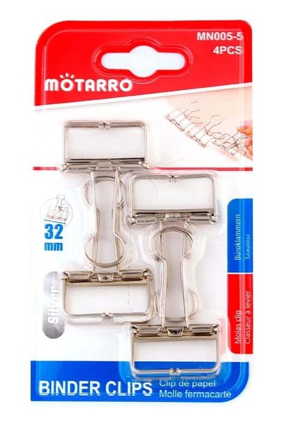 Generic MOTARRO MN005-5 Binder Clips Strong Metal Paper Clips for Office, Sch...
