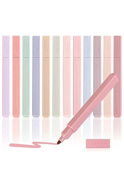 Generic 12-Pack Aesthetic Highlighters Pen, Cute Pastel Highlighter Markers W...