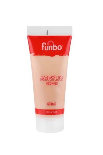 Generic Acrylic Colour Paint Tube 200ml Content Flesh Tint