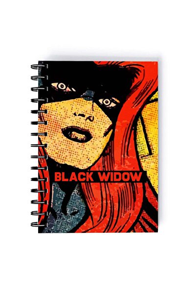 Generic Spiral A5 Notebook Black Widow Red Guardian Natasha Romanoff Avengers