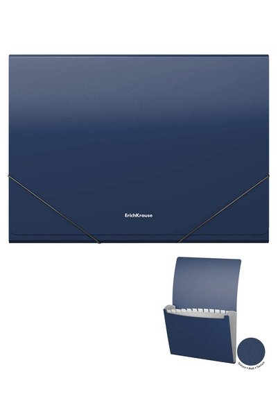 Generic A4 Size Expanding File With 13 Pockets Blue