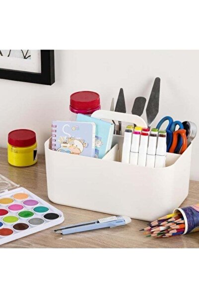 Generic Kimaya Multipurpose Caddy Organizer with Handle, 4 Compartments - Sta...