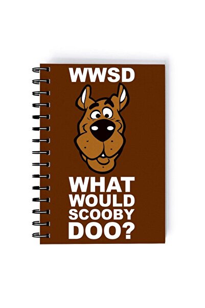 Generic Spiral A5 Notebook What Would Scooby Doo Funny Brown Aesthetics