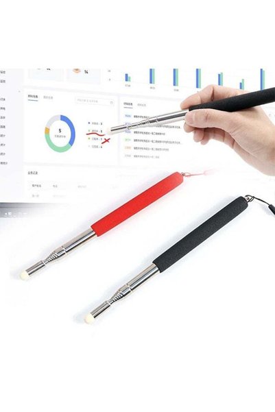 Generic 2 Pack Telescopic Teacher Pointer Stick with Hand Lanyard, Retractabl...