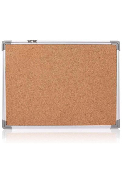 Generic Cork Board [60x45cm] Large Wall-Mounted Bulletin and Notice Board, Id...
