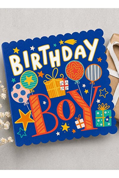 Generic Birthday Boy Greeting Card, Colourful Celebration Message for Kids, 1...