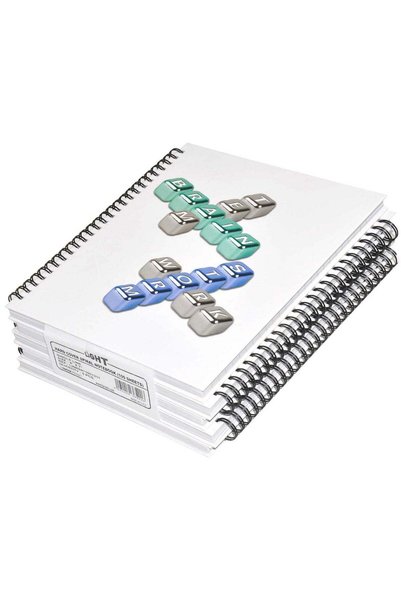 Generic FIS LIGHT Pack of 5 Spiral Hard Cover Note Book 100 Sheets. Size : 9X...