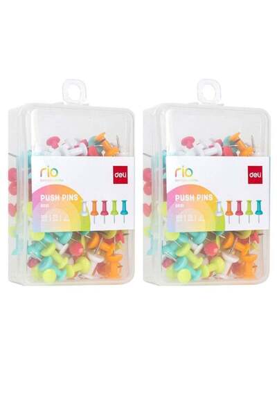 Generic 200-Piece Desk Office Series Push Pins Set Red/Yellow/Green
