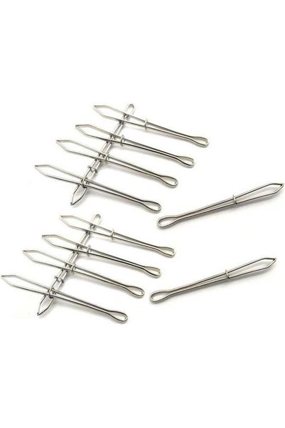 Generic 12Pcs Metal Easy Pull Bodkin Threader Tweezers Sewing Machine Tweezer...