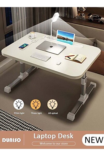 Generic Laptop Desk for Bed, Adjustable Laptop Bed Tray Table With Eye-protec...