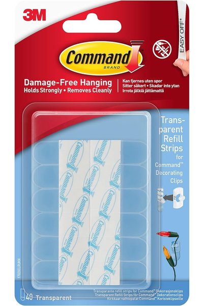 Generic Command Clear Refill Strips Mini - 40 Strips