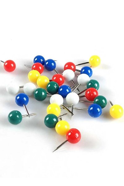 Generic Share The Love Multicolor Thumbtack Set – 30pcs Push Pins for Corkboa...