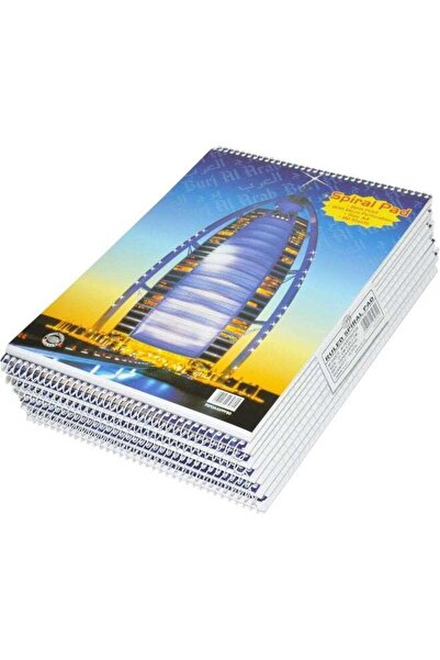 Generic FIS Burj Al Arab Design Ruled Spiral Pad - A4 Size, 80 Sheets (Pack o...
