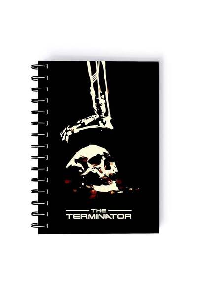 Generic Printed Spiral A5 Notebook Brown/Orange/Black