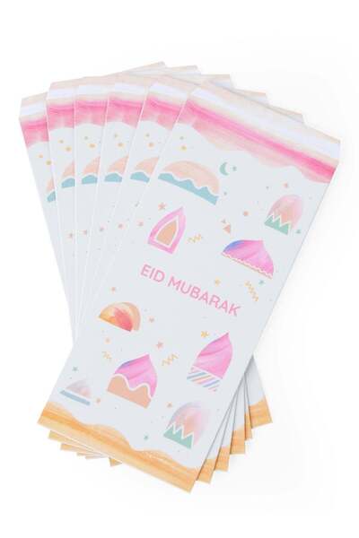 Generic Eid Mubarak Printed Card Set
