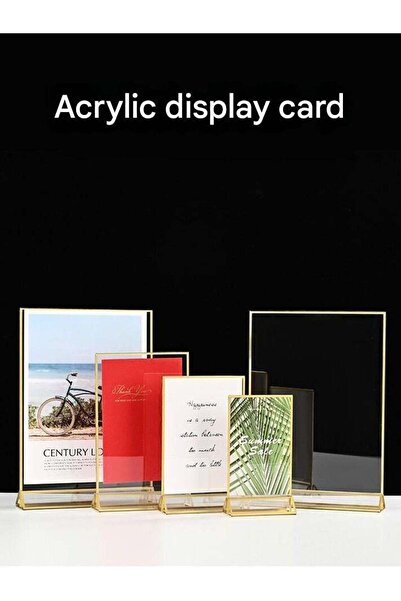 Generic 3PCS Acrylic Sign Holder, Desktop Display Holder, Poster Menu Holder,...