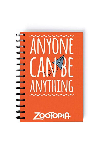 Generic Zootopia Quote Printed Spiral A5 Notebook Orange/White/Blue