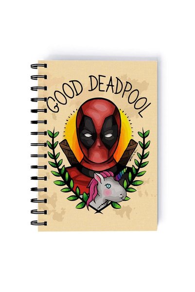 Generic Spiral A4 Notebook Deadpool Funny Cute Unicorn Ryan Reynolds Dead Pool