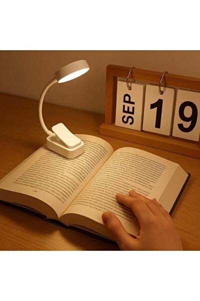 Generic Adjustable Brightness Clip-On Reading Light with 3 Color Options - Di...