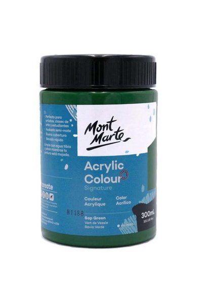 Generic Signature Acrylic Colour 300ml Content Sap Green