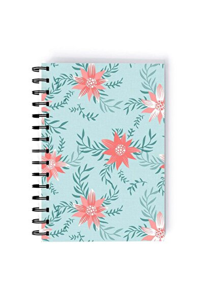 Generic Cute Daisy Printed Rectangle Spiral A5 Notebook Multicolour