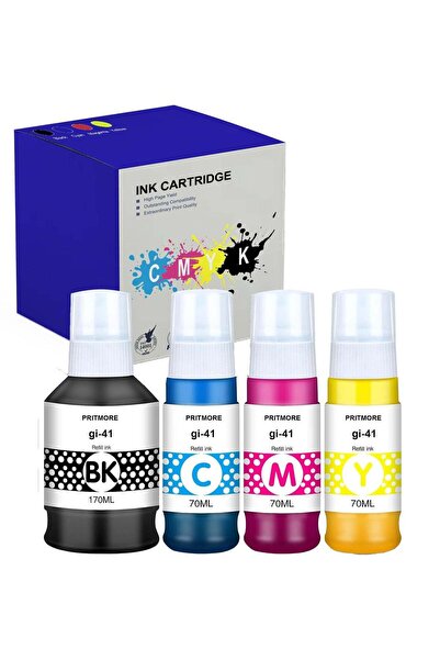 Generic GI-41 Ink Refill Bottles 4-Colour Multipack GI41 Compatible for Canon...
