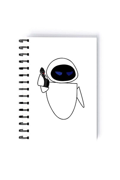Generic Wall E Global Warming Printed Spiral A5 Notebook Grey/Blue/Black