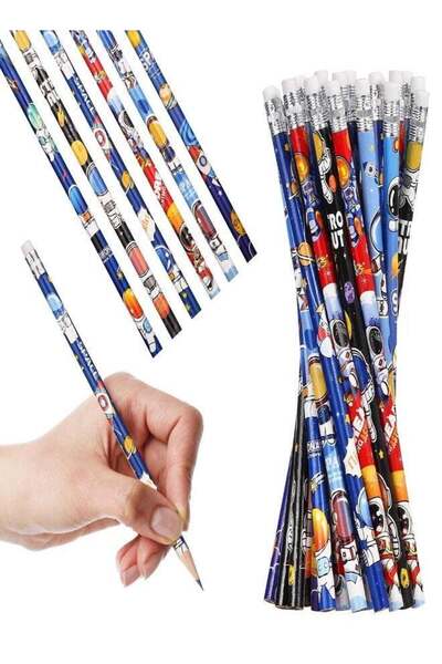 Generic Fontien 24 Pcs Space Pencils for Kids，Novelty Fun Lead Pencils with E...