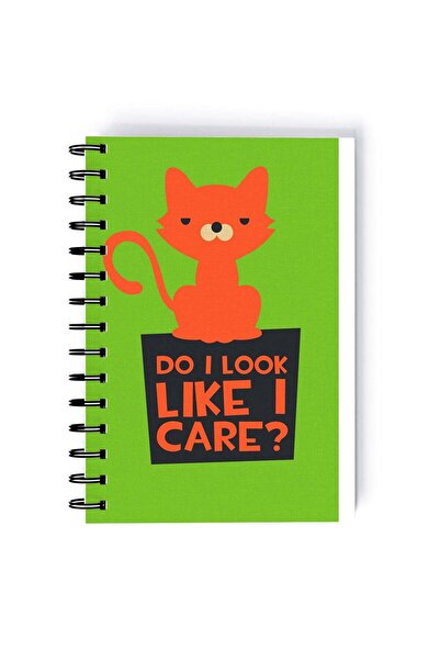 Generic Cute Cat Print Rectangle Spiral A5 Notebook Multicolour