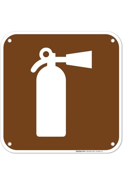 Generic ARS® Fire Extinguisher Graphic Only Sign - 12x12 Inches, Durable Alum...