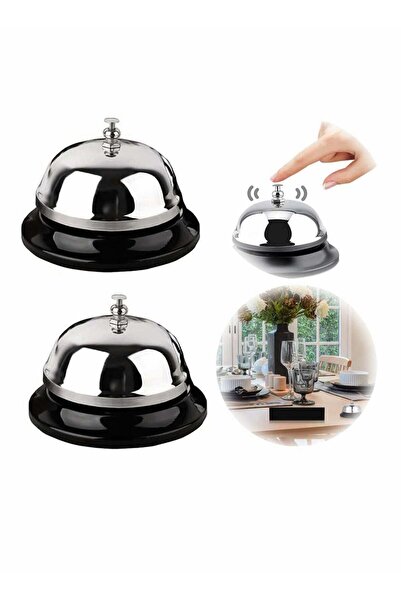 Generic 2 Pack Durable Chrome Finish Reception Call Bell - Rust-Resistant Met...