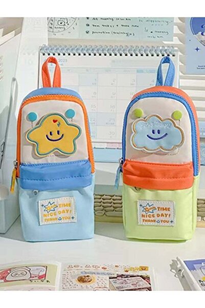 Generic 2pcs Blue & Green Cute Pencil Case Set – Large Capacity Pencil Bag fo...