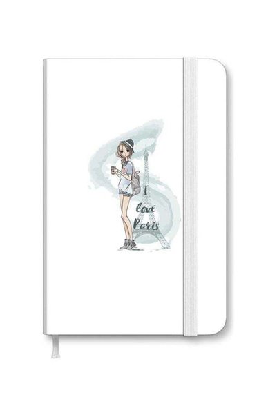Generic Designer A5 Thick Hardcover Notebook - I Love Paris Multicolour