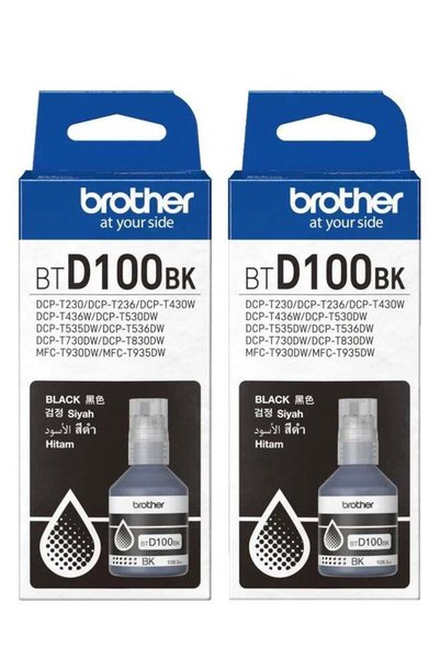 Generic Genuine BTD100BK Ultra High Yield Black Ink Bottle, 7,500x2 Page Yiel...