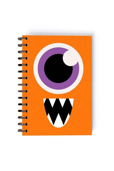 Generic Monster University Printed Spiral A5 Notebook Green/White/Black